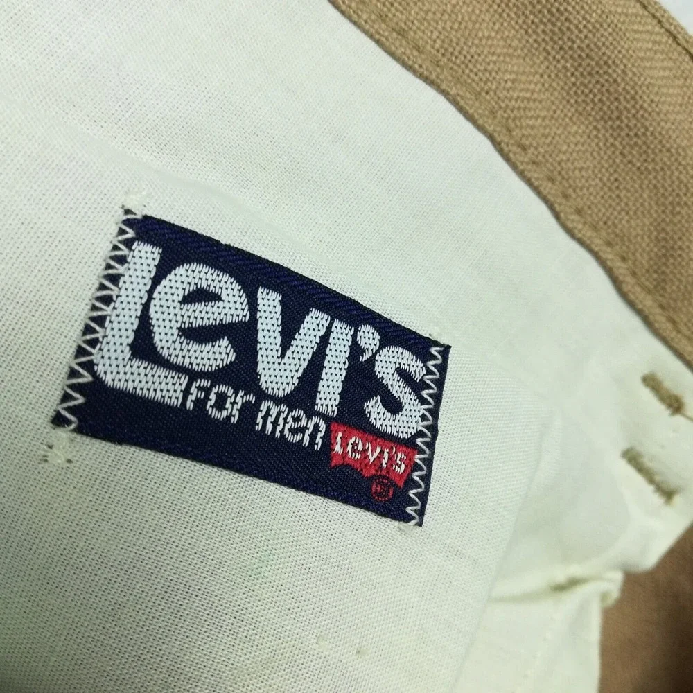 Vtg Levi's Mens Pants 546 Brown‎ Native American Cowboy Western Fringe 44x30